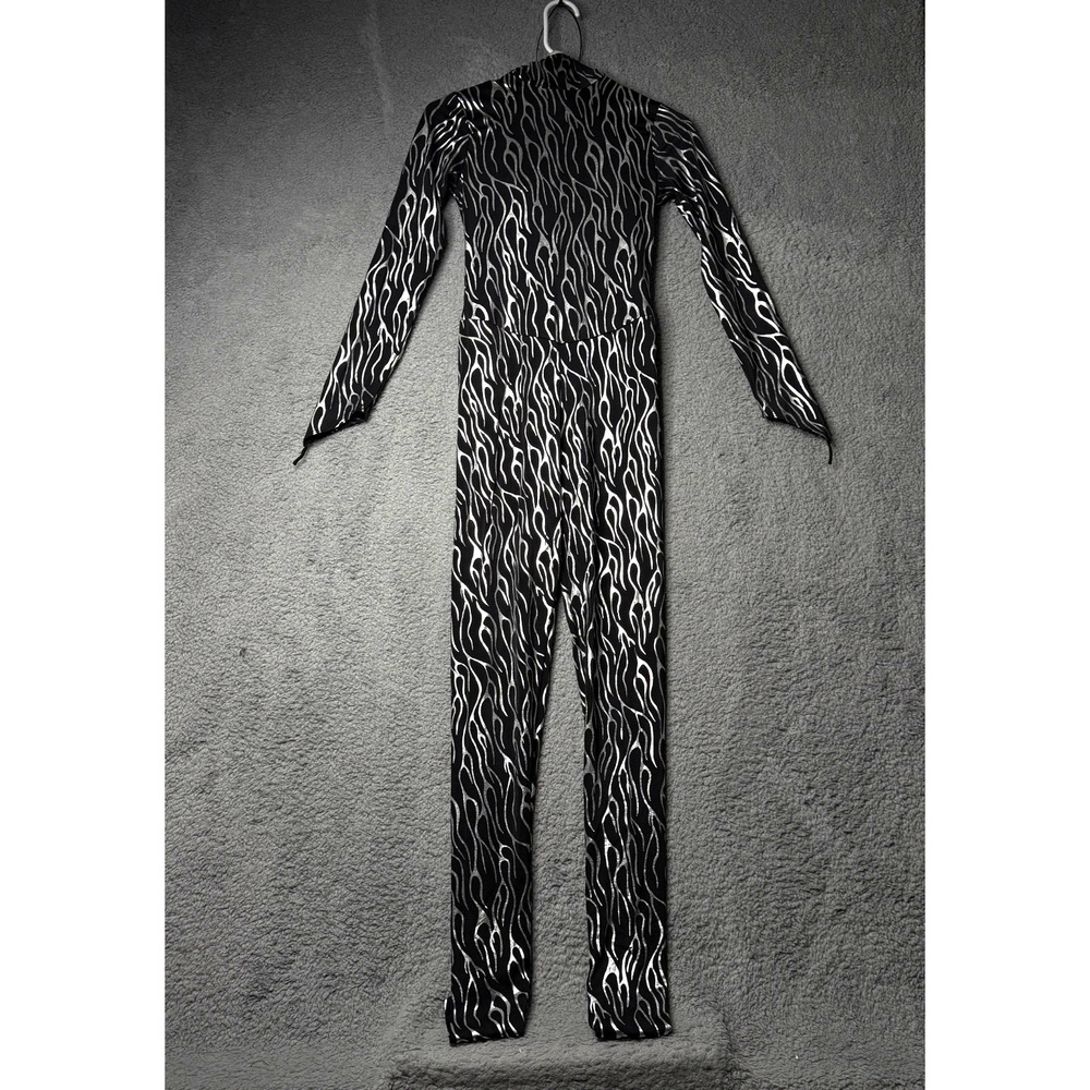 Art Stone Alien One Piece Adult Small Black and White Halloween Costume